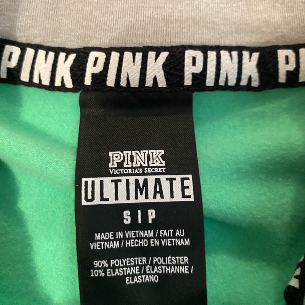 PINK green sports top - Picture 4 of 5